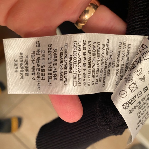 SOLD Burberry Rubber Logo Novacheck Sleeve Hoodie - Picture 11 of 13